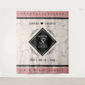 Tenture Célébration élégante du 37e anniversaire de mariag (Devant)