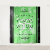 Tenture Célébration élégante du 55e anniversaire de mariag (Devant)