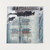 Tenture Célébrations d'hiver dans la neige, avec Kittens (Devant (Horizontal))