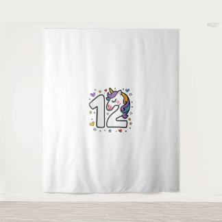 Tenture Célébrer la fête d'anniversaire des 12 ans pour fi