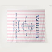 Tenture Célibataire en bord de mer rétro moderne ancre clu (Devant (Horizontal))