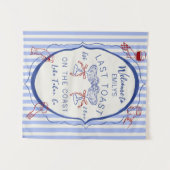 Tenture Célibataire sur mesure | Derniers toasts sur la cô (Devant (Horizontal))