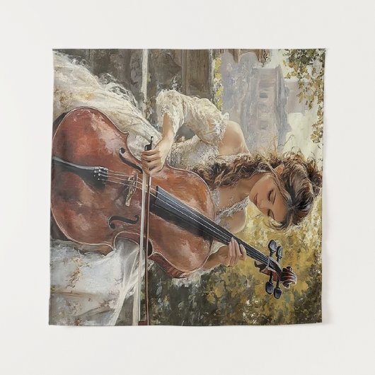 Tenture Cello Serenade  (Devant (Horizontal))