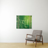 Tenture Céltic Green Knots & Feuilles (En situation (horizontale))