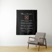 Tenture Celtic Knot Irlandais Mariage Keepsaké Handfasting (En situation)