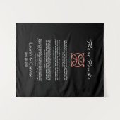 Tenture Celtic Knot Irlandais Mariage Keepsaké Handfasting (Devant (Horizontal))