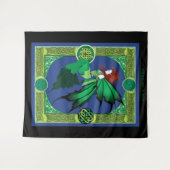 Tenture Celtic Knot Work Green Fairy (Devant (Horizontal))