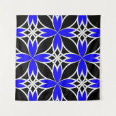 Tenture Celtic Miroir (Bleu Inversé) (Devant (Horizontal))