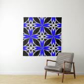 Tenture Celtic Miroir (Bleu Inversé) (En situation (horizontale))