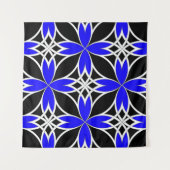 Tenture Celtic Miroir (Bleu Inversé) (Devant)