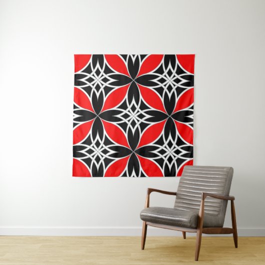 Tenture Celtic Miroir ( Papillon Rouge ) (En situation)