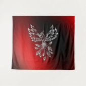 Tenture Cendres noires rouges et Phoenix (Devant (Horizontal))