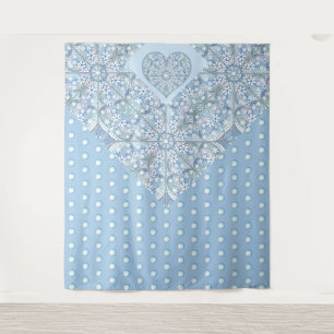 Tenture Céramique Lace Bleu clair