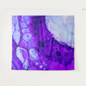 Tenture *~* Cercle Abstrait Noir Bleu brun noir Magenta (Devant (Horizontal))