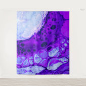 Tenture *~* Cercle Abstrait Noir Bleu brun noir Magenta (Devant)