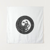 Tenture Cercle d'onde en forme de tourbillon (Devant (Horizontal))