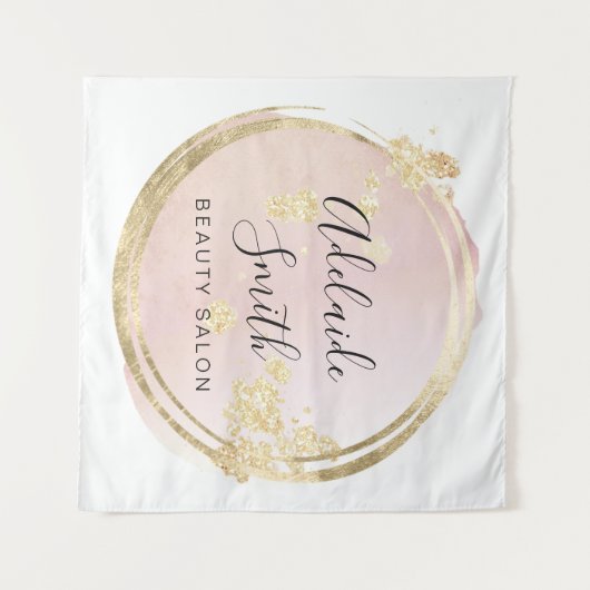 Tenture cercle rose (Devant (Horizontal))