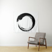 Tenture Cercle Zen Enso (En situation (horizontale))