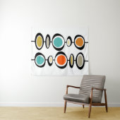 Tenture Cercles Abstraits milieu du siècle moderne Bold Re (En situation (horizontale))