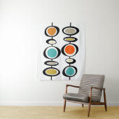 Tenture Cercles Abstraits milieu du siècle moderne Bold Re (En situation)