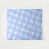 Tenture Cercles bleu ciel motif (Devant (Horizontal))