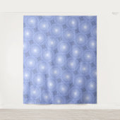 Tenture Cercles bleus tourbillonner motif (Devant)