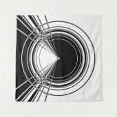 Tenture Cercles de fractale (Devant (Horizontal))