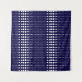 Tenture Cercles de style vintage rétro lignes géométriques (Devant (Horizontal))