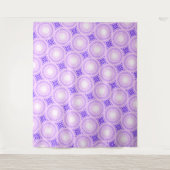 Tenture Cercles violets lumineux motif (Devant)