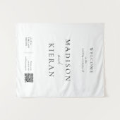 Tenture Cérémonie d'accueil mariage QR Code Signer grand t (Devant (Horizontal))