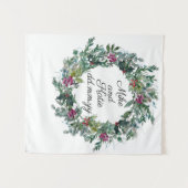 Tenture Cérémonie de mariage d'hiver Contexte Photo Booth  (Devant (Horizontal))