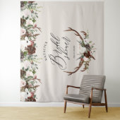 Tenture Ceremonie de mariage florale bordeaux elegante ave (En situation)