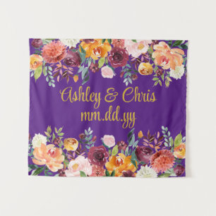 Tenture Cérémonie de mariage sur mesure Prop Photo florale