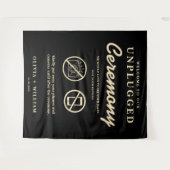 Tenture Cérémonie débranchée Beurre noir Jaune fond (Devant (Horizontal))