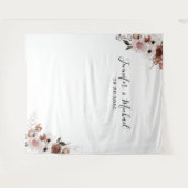 Tenture Cérémonie Mariage de soie Florale Contexte (Devant (Horizontal))