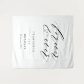 Tenture Cérémonie pour toujours et pour toujours Mariage C (Devant (Horizontal))