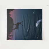 Tenture cerf au clair de lune (Devant (Horizontal))
