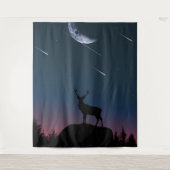 Tenture cerf au clair de lune (Devant)