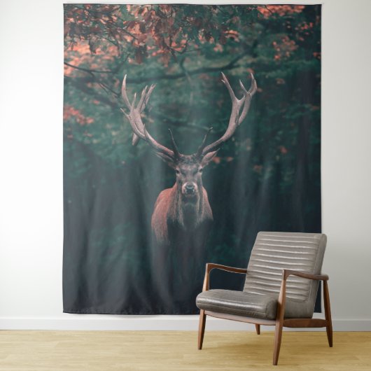 Tenture Cerf Buck Animal Sauvage (En situation)