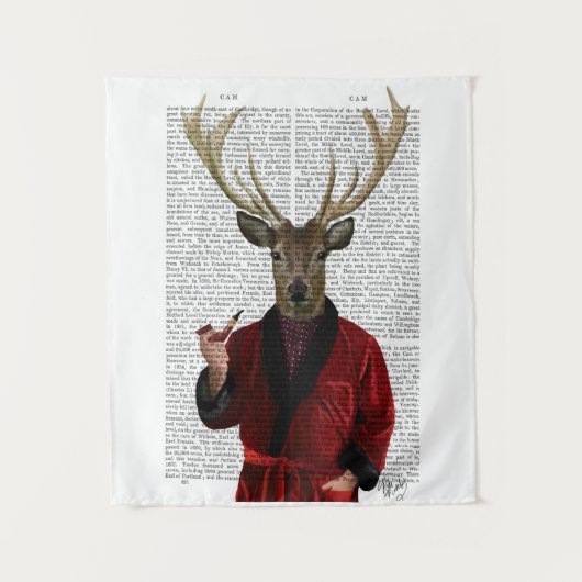 Tenture Cerf dans la veste de tabac (Devant)