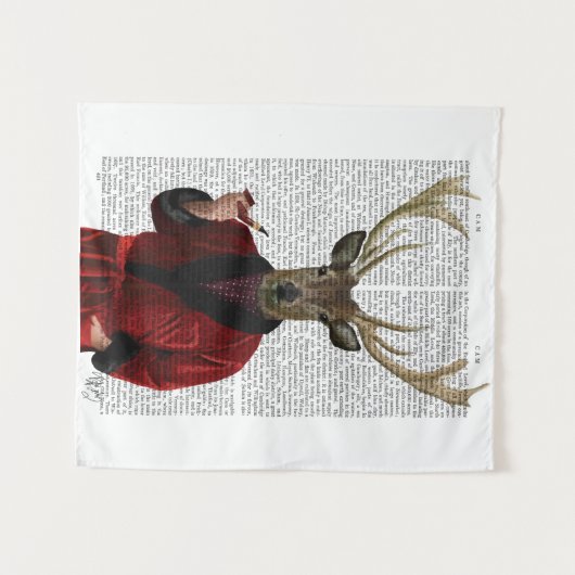 Tenture Cerf dans la veste de tabac (Devant (Horizontal))