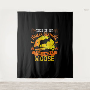 Tenture cerf d'halloween