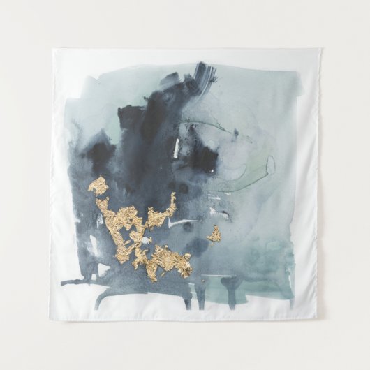 Tenture Cerulean & Or (Devant (Horizontal))