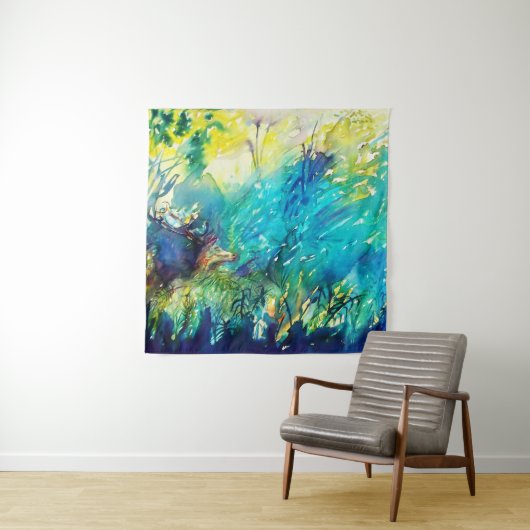 TENTURE CERVEAU EN BOIS VERT (En situation (horizontale))