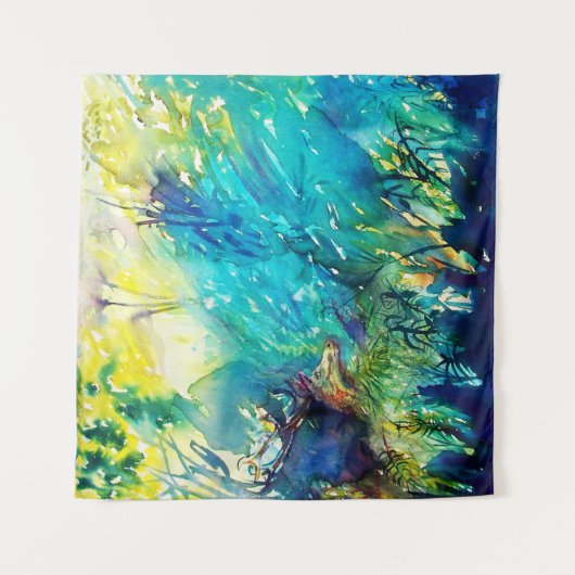 TENTURE CERVEAU EN BOIS VERT (Devant)