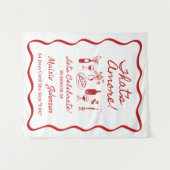 Tenture C'est Amore Italien Theme Fête des mariées Sign (Devant (Horizontal))