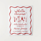 Tenture C'est Amore Italien Theme Fête des mariées Sign (Devant)