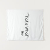 Tenture C'est ce qu'elle a dit (Devant (Horizontal))