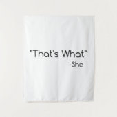 Tenture C'est ce qu'elle a dit (Devant)