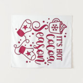 Tenture C'est Chocolat chaud saison Noël Cacoa (Devant (Horizontal))